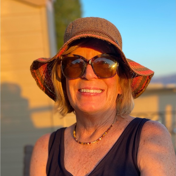 Sun n Sand Hat Brimmed Sun Brown and Orange - Picture 2 of 7